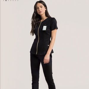 Black Jaanuu Biker Top